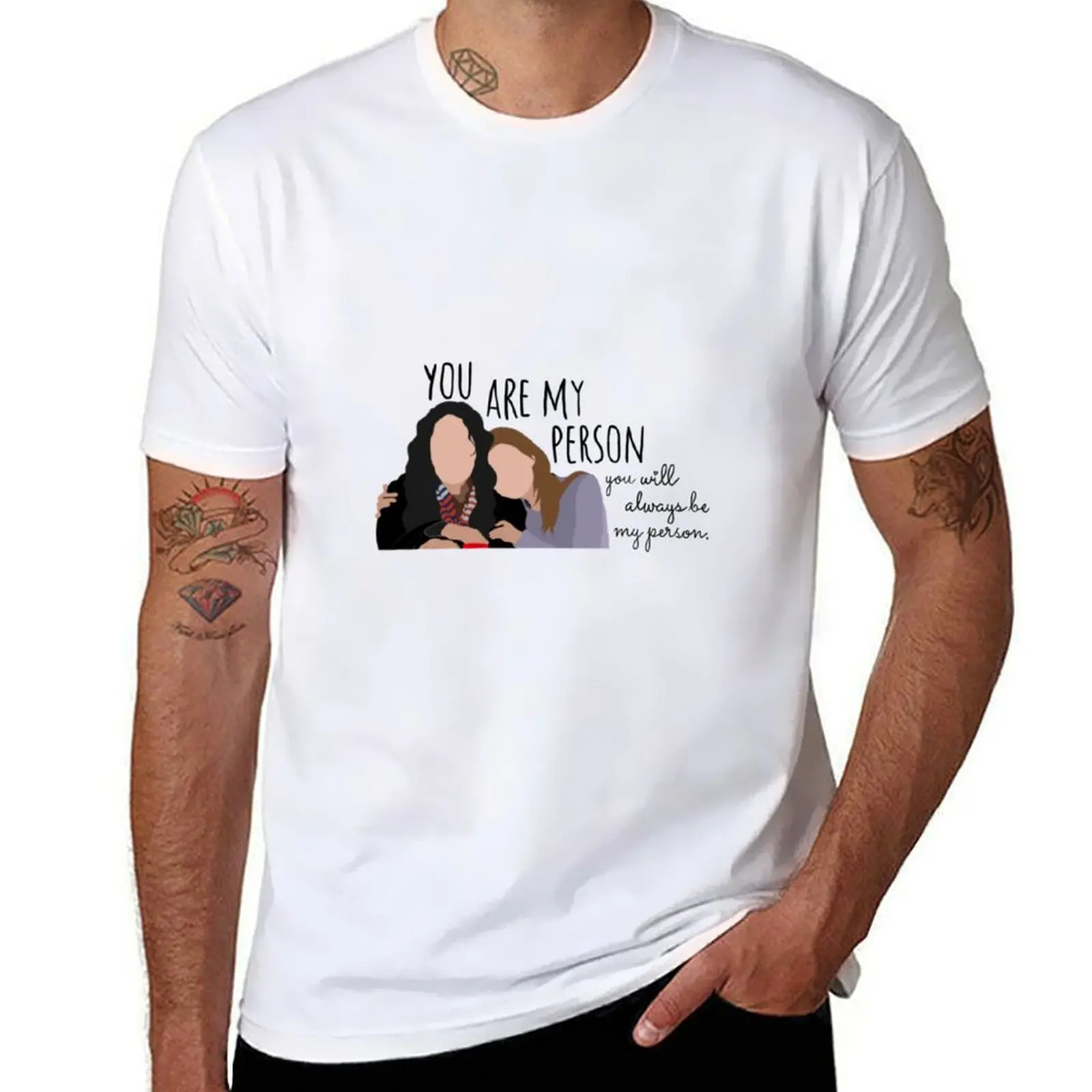 

Meredith & Cristina “you are my person” T-Shirt man t shirt cotton man t shirt luxury T-Shirt