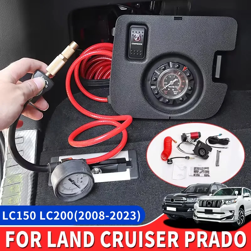 

2008-2023 For Toyota Land Cruiser 200 Prado 150 Modified Lc150 Tire Pressure Insufficient High-Power Air Pump LC200 Accessories