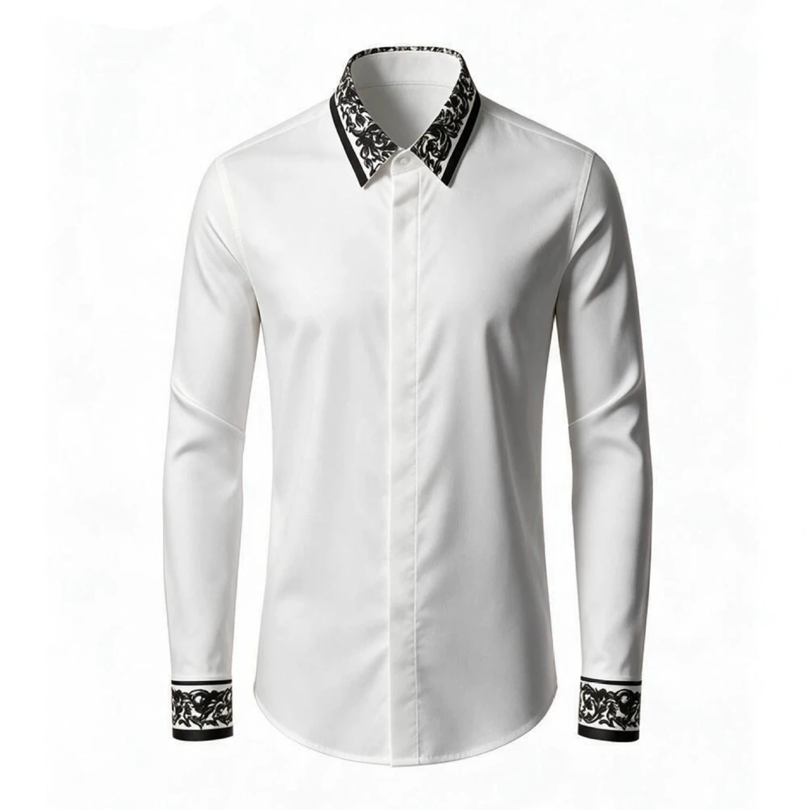 Luxury Retro Elastic Modal Long Sleeved Shirt for Men Non Ironing Casual Business Formal Shirts Comfortable Versatile Top 2026