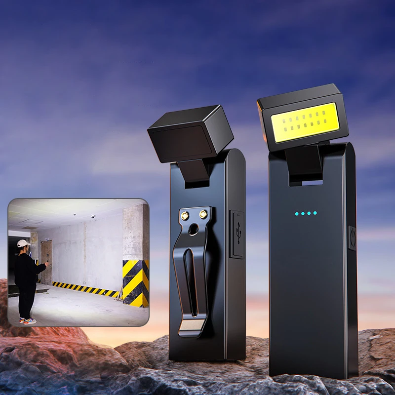 磁気トーチライト作業灯充電式-cob-懐中電灯ハイパワー夜間作業緊急ランプ常夜灯小型車用ランプ