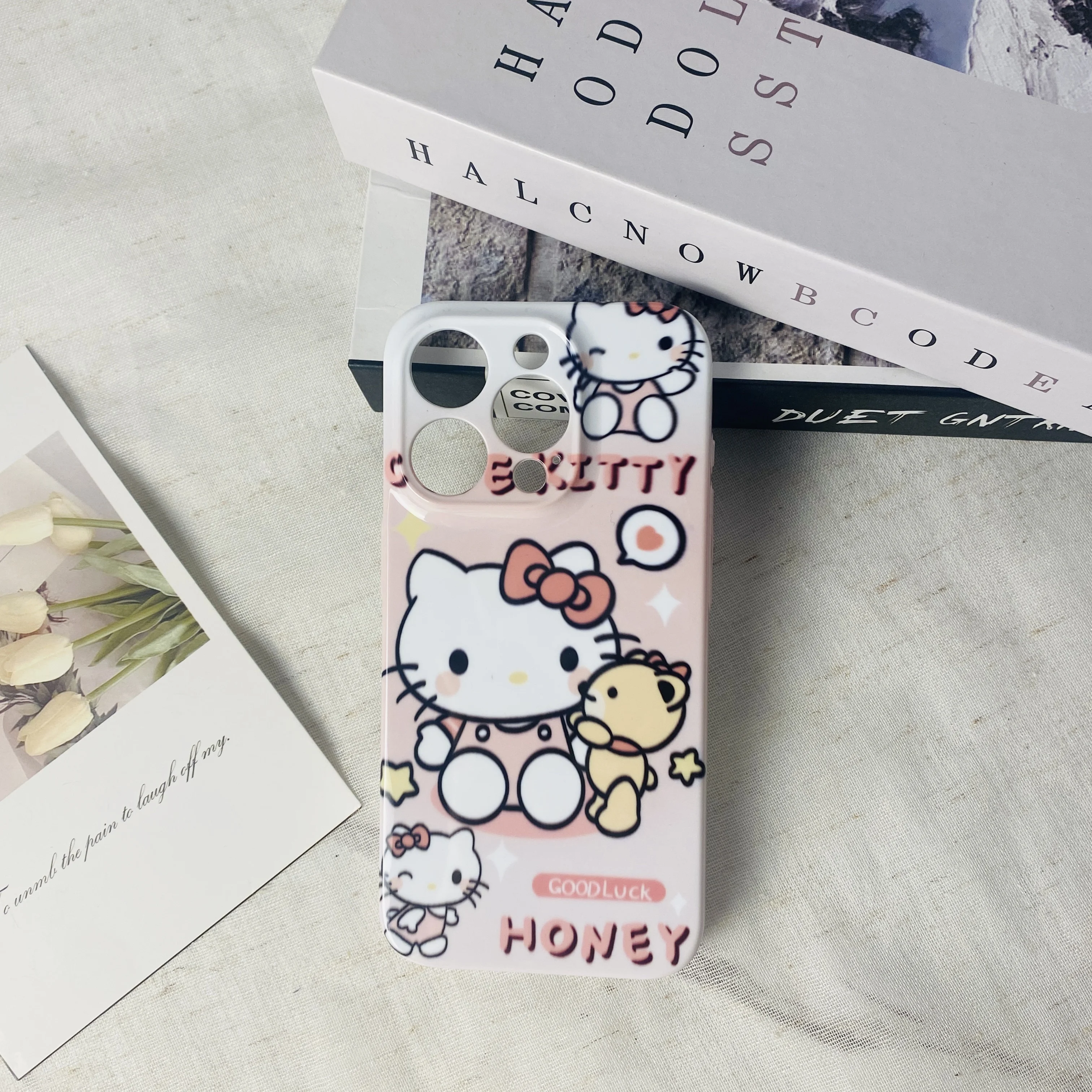 Cartoon Phone Case   Girls Cute Anti-drop  For Apple iPhone 15 11 16 13 14 Pro Max 12 15 Plus 11Pro  Hello Kitty Shockproof Cove