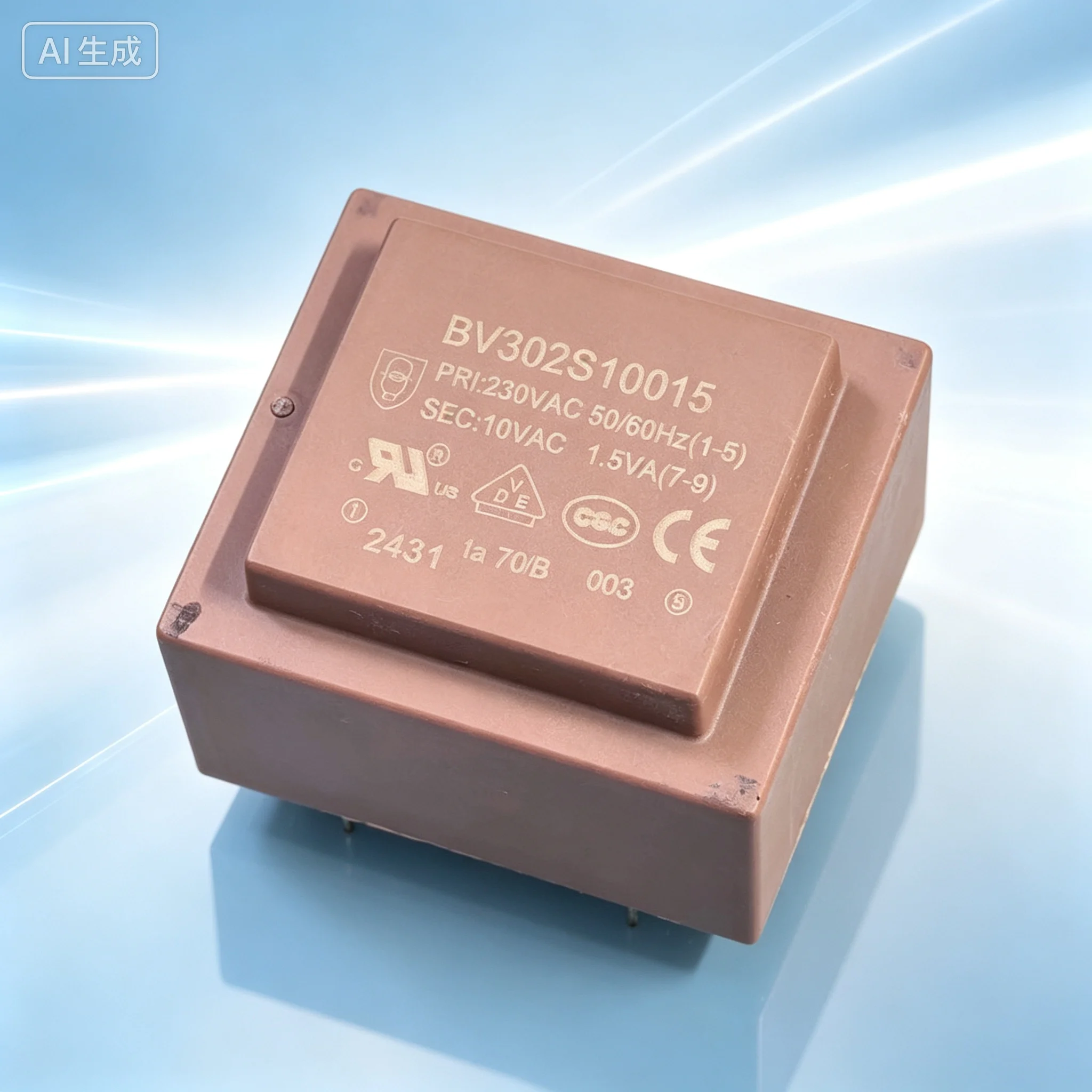 Sealed Transformer BV302S10015 1.5W 230V AC Input for 10V Output  10pcs