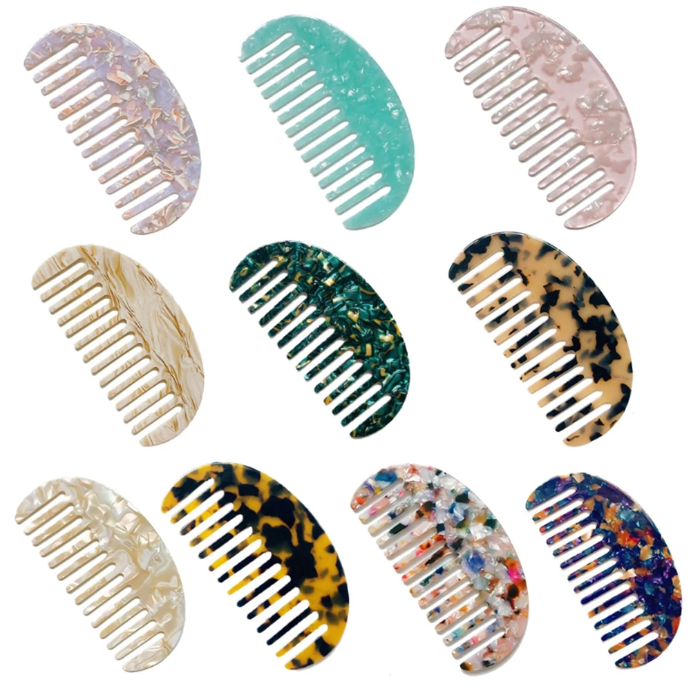 Salon tool Anti-static Korean Design Hair Styling Tool Hair Cutting Brush Acetate Hair Combs Tortoise Shell Hairdressing Comb