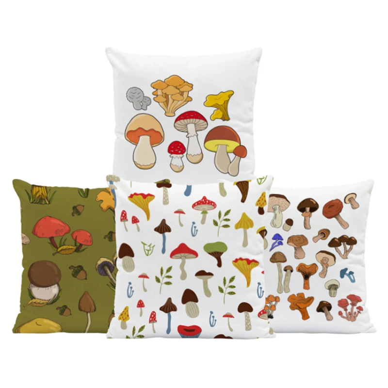 

Decorative Pillowcases Cute Mushroom Throw Pillow Cover Summer Mushroom Pillow Covers Decorative Pillow Case Home Decor Sofa