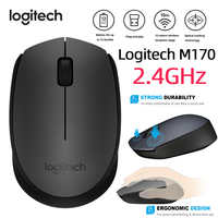Logitech M170 Wireless Mouse 1000 DPI 3 Button two-way wheel Mice for PC Computer Laptop with 2.4GHz Wireless Nano Receiver