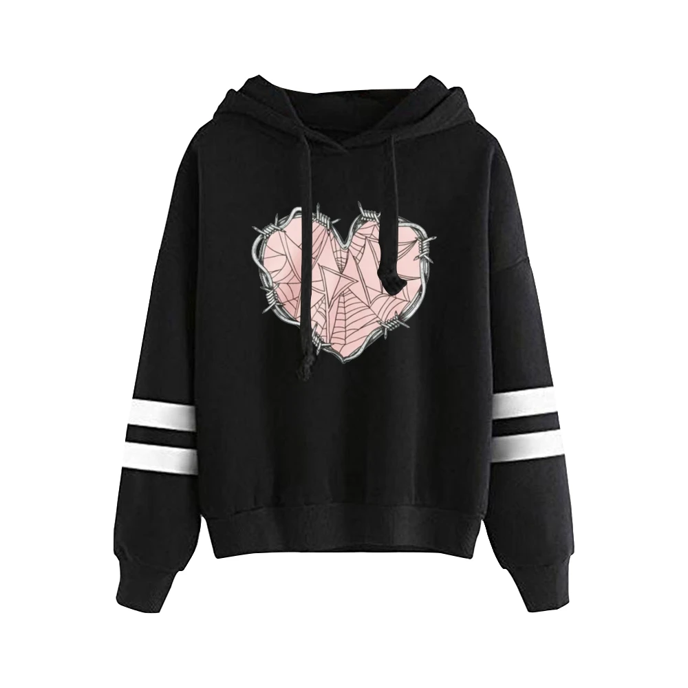 

XPLR Sam and Colby Web Heart Unisex Pocketless Parallel Bars Sleeve Sweatshirt Men Women's Hoodie 2023 Harajuku Clothes