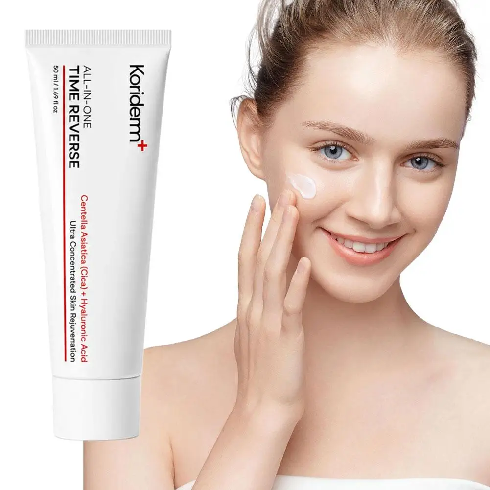 Facial Moisturizing Cream Centella Asiatica Hyaluronic Acid 50ml Hydrating Repair Face Cream for Smooth Radiant Skin Care