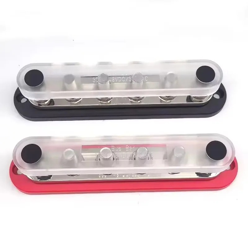 

Блок распределения питания постоянного тока 48В, 300А, с положительными штыревыми клеммами, 6-контурная заземляющая шина, клеммные колодки для автомобилей и лодок