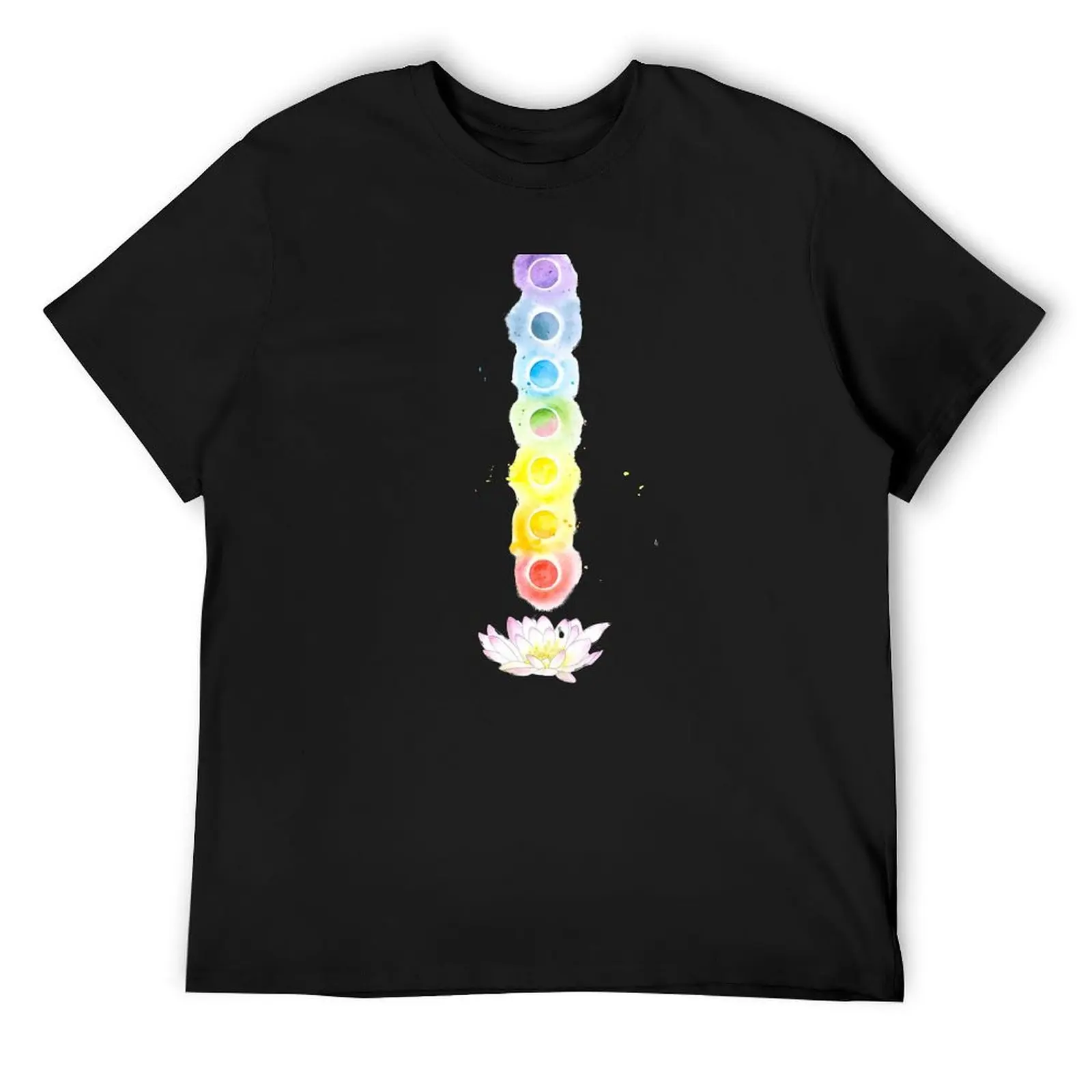 7 chakras and lotus T-Shirt oversized graphic tee anime stuff summer tops essential t shirt fitted t shirts for men