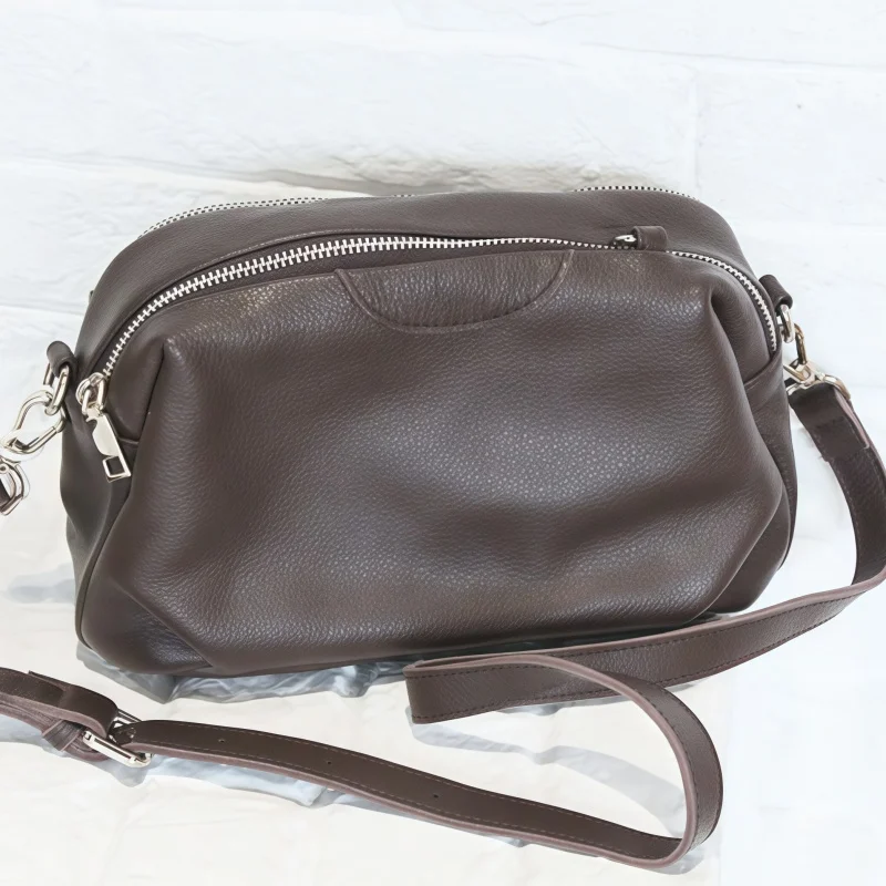 

New Soft Leather Shoulder Bag Women Genuine Leather Crossbody Bag Korean Style Versatile Casual Bag Messenger Bag Trend Handbag