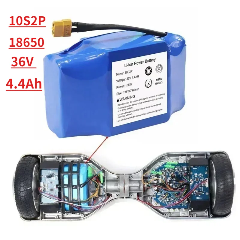 

10S2P 36v 4.4Ah SU Origina Rechargeable Lithium Battery 4400mAh 18650 Electric Self Balancing Scooter Hoverboard Batteries