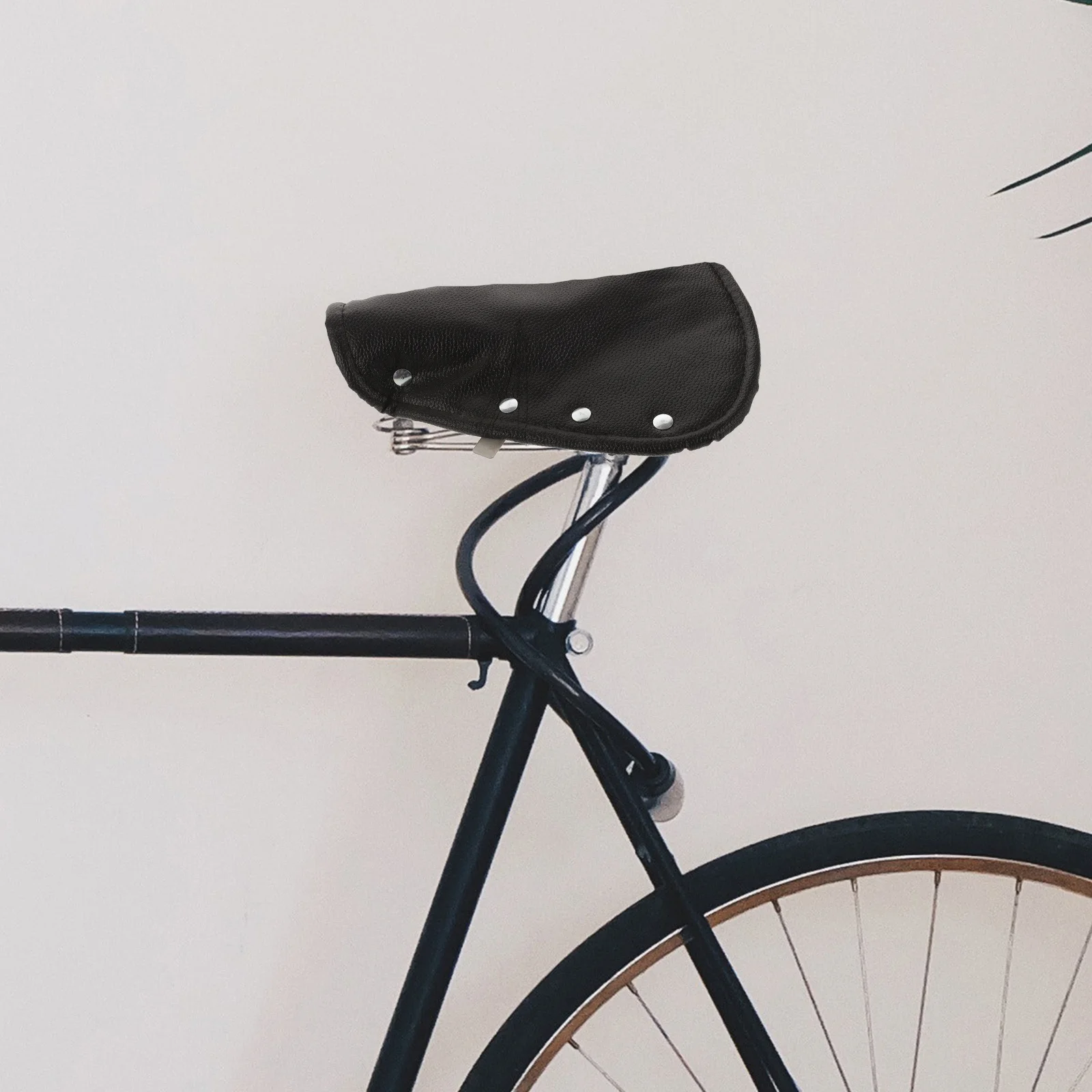 2 قطعة غطاء سرج الدراجة خمر 28 بوصة واسعة مريحة مرنة مقاوم للماء وسادة مقعد الدراجة مبطن الطريق المتضخم