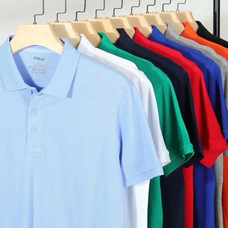 

Embroidered Workwear Short Sleeve Turn-down Collar Corporate Group Culture Shirt Printed Logo Blank Advertising Clothes