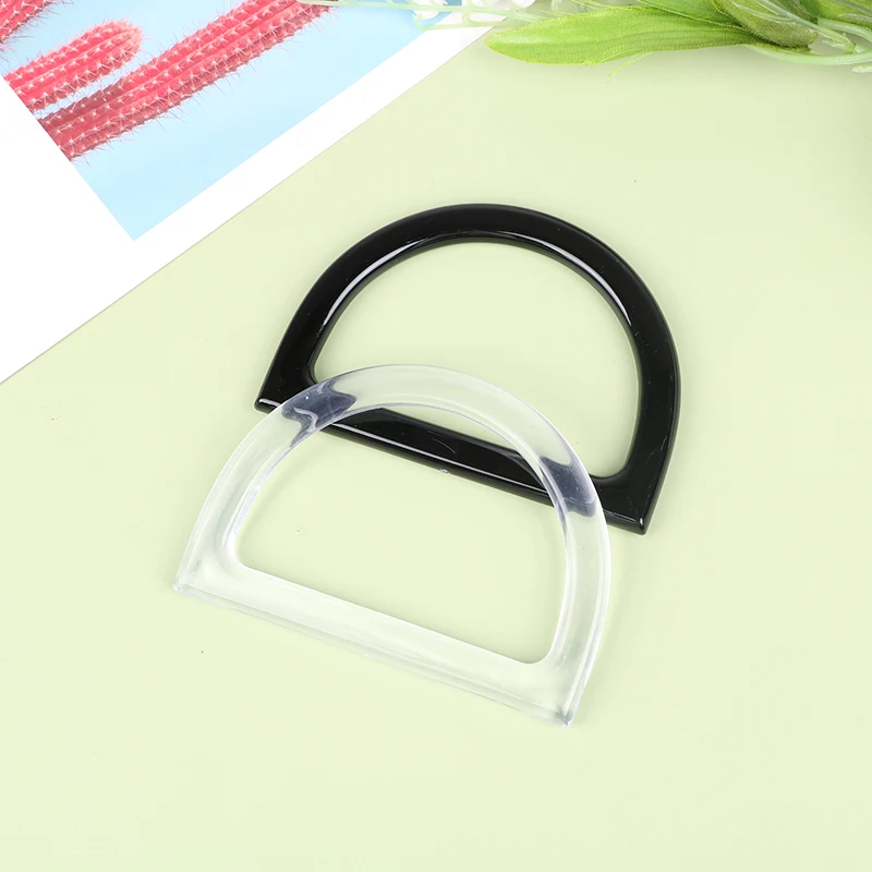 D-shaped Wooden Bag Handle Resin Ring Bag Handles Replacement Purse Luggage Handcrafted Accessories Woven Bag Handle