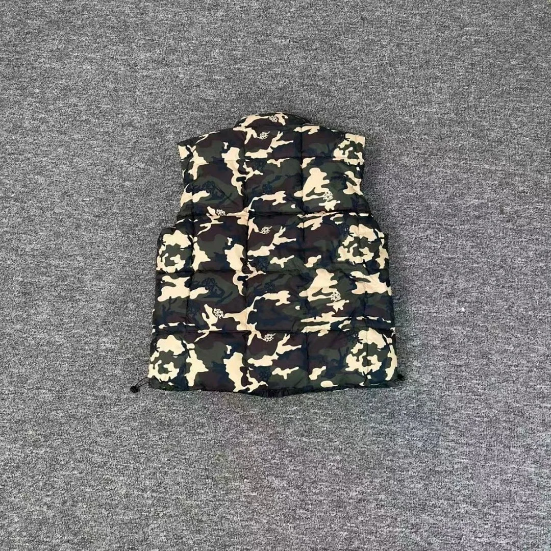 Mertra Reversible Camouflage Jacket Down Vest American-Style Niche Zipper Stand-Up Collar Jacket Couple's Set