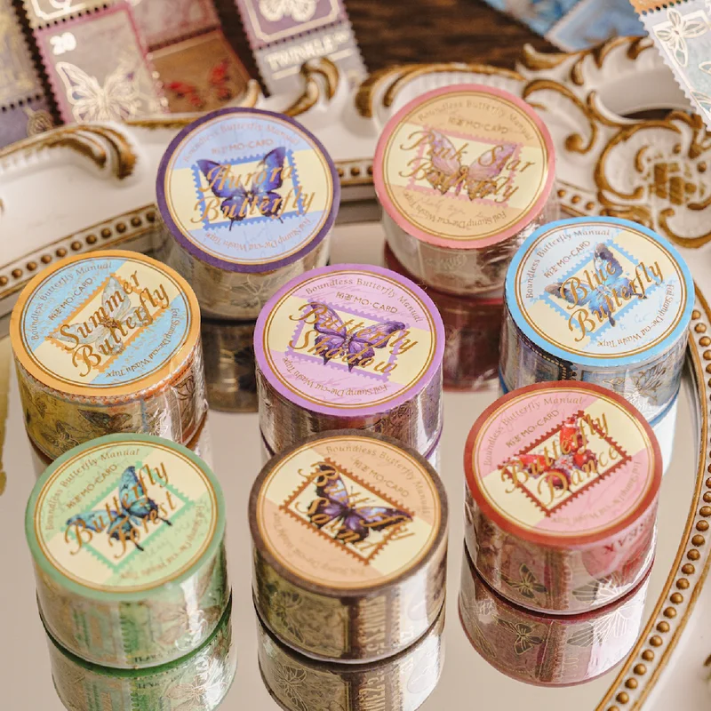 

25mm * 3m vintage stamp style butterfly Washi tape decoration diary scrapbook material DIY handmade material diary supplies