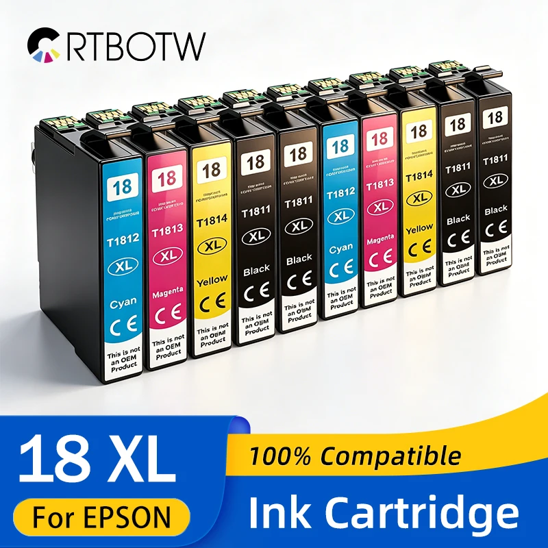 18XL T1811 Ink Cartridge For Epson T18 XL T18XL 1811-1814 Compatible XP302 XP102 202 305 405 205 302 402 415 Printer