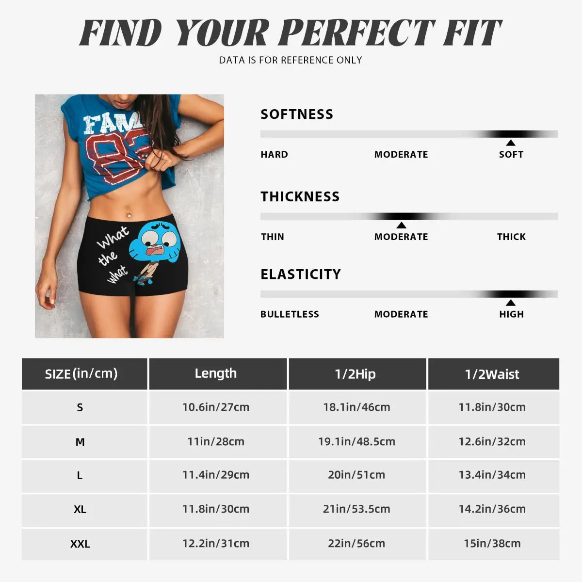 Custom The Amazing World Of Gumball What The What Women Gym Workout Running Shorts Athletic Volleyball Biker Yoga Shorts