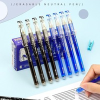 3 Erasable Gel Pens 20Pen Refills 2Eraser Reusable Writing Drawing Sketching Pen 0.38mm Refillable Stationery School Supplies
