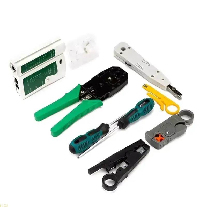 U13A RJ45 Passt CRIMP -Werkzeugkit Ethernet Crimper Cat5e Cat6 Cat6a Cat7 Tool – Detail 1