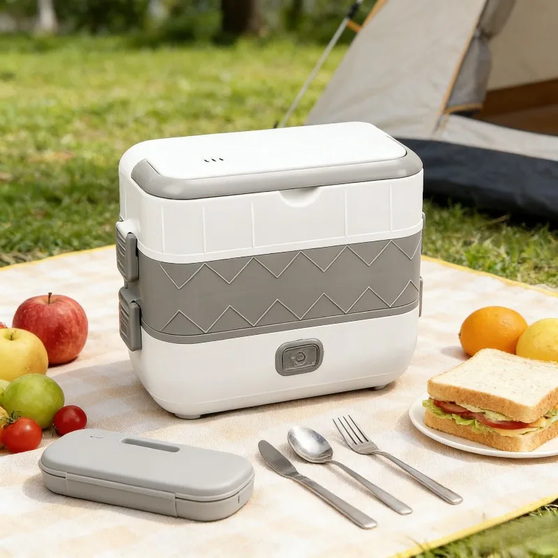 

Многофункциональная коробка для бенто, электрическая подогреватель еды, изолированный контейнер для обеда, вилка, паровая мини-рисоварка