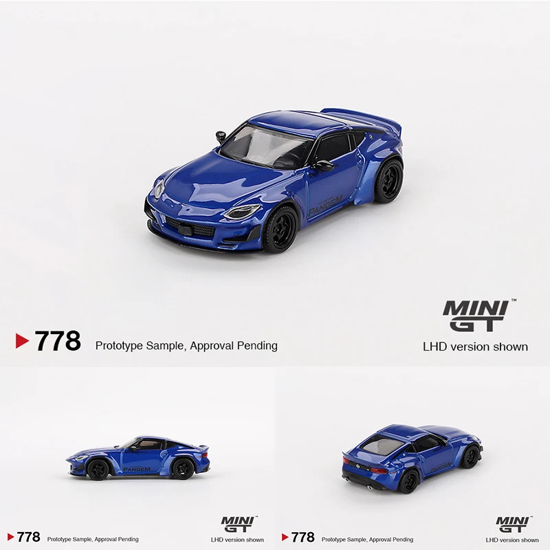 PreSale MINIGT 778 1:64 Pandem 400 Z Seiran Blue Diecast Diorama Model Collection Toys