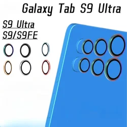 Rear Back Camera Glass Lens For Samsung Galaxy Tab S9 FE Plus Ultra Metal Ring Aluminum Glass for S9Plus S9Ultra S9 FE