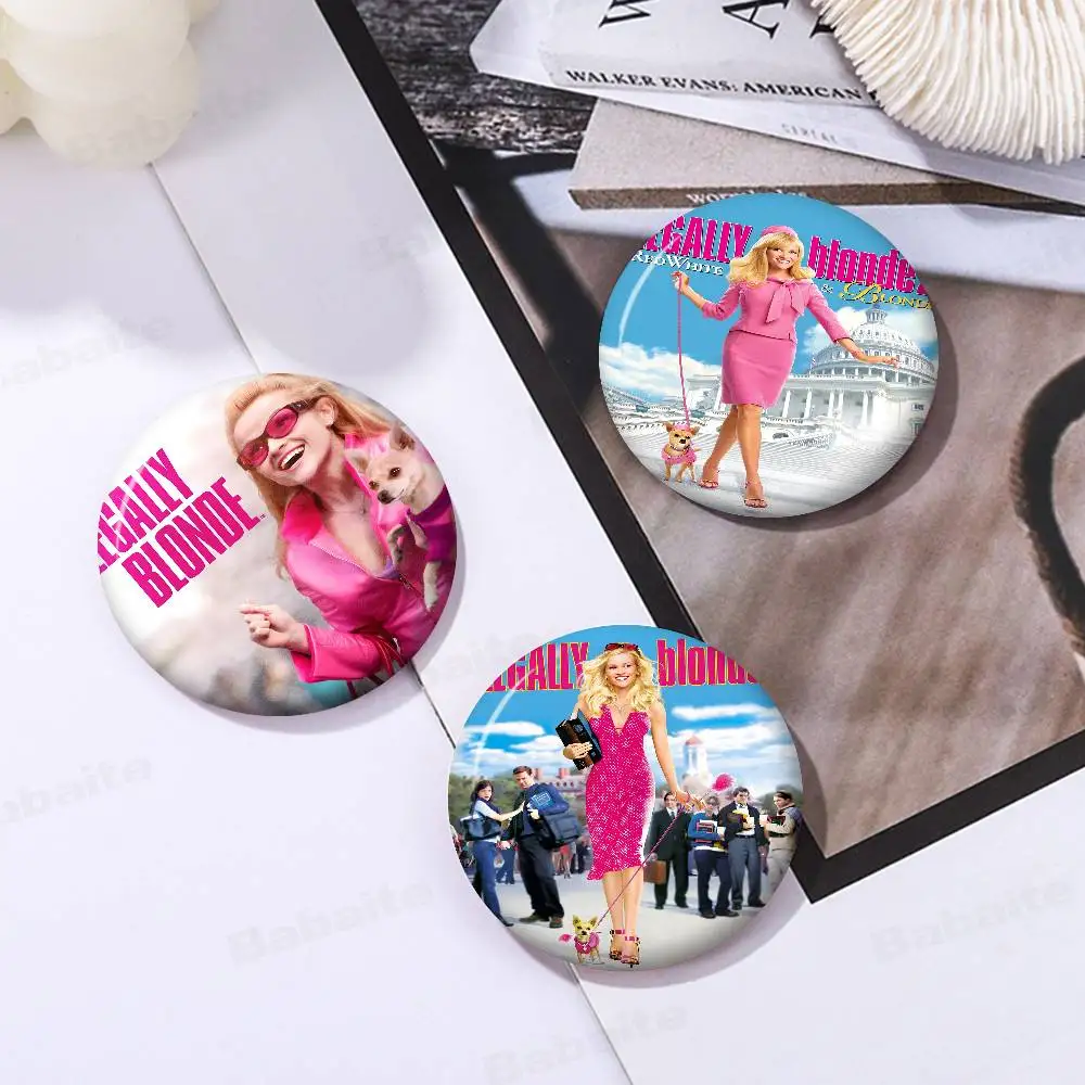 Movie L-legally Blonde 32/44/58MM Customizable Button Pins Cute Funny Creative Badge Jewelry Decor Gifts For Friends
