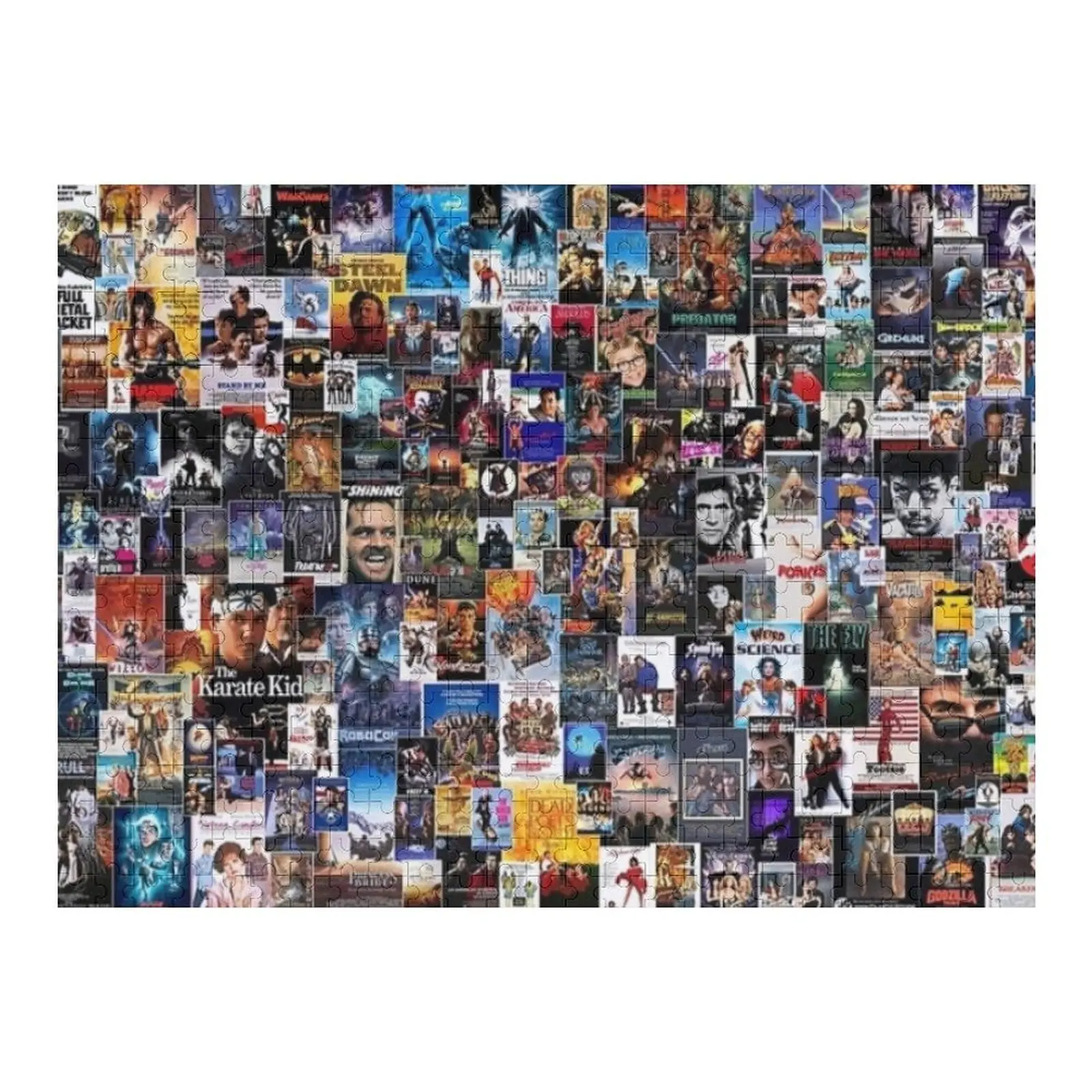 

200 лучших фильмов из 1980-х годов. Деревянный пазл с именем. Iq. Персонализированные игрушки. Деревянный пазл для взрослых.