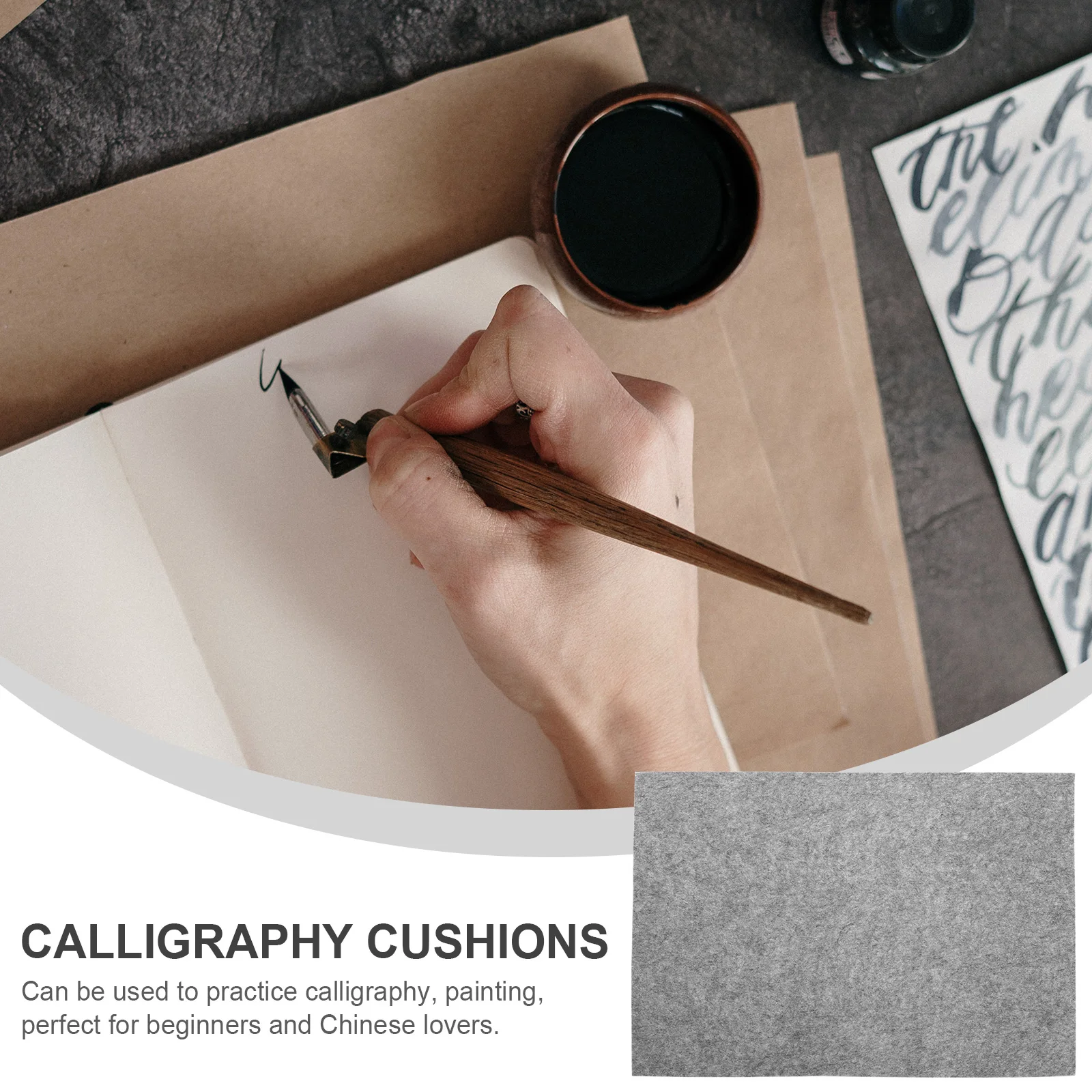 

Calligraphy Felt Pad Gray 40x60cm Drawing Mat Painting Practice Supplies Chinese Calligraphy Pads Writing Cushions Student Felt