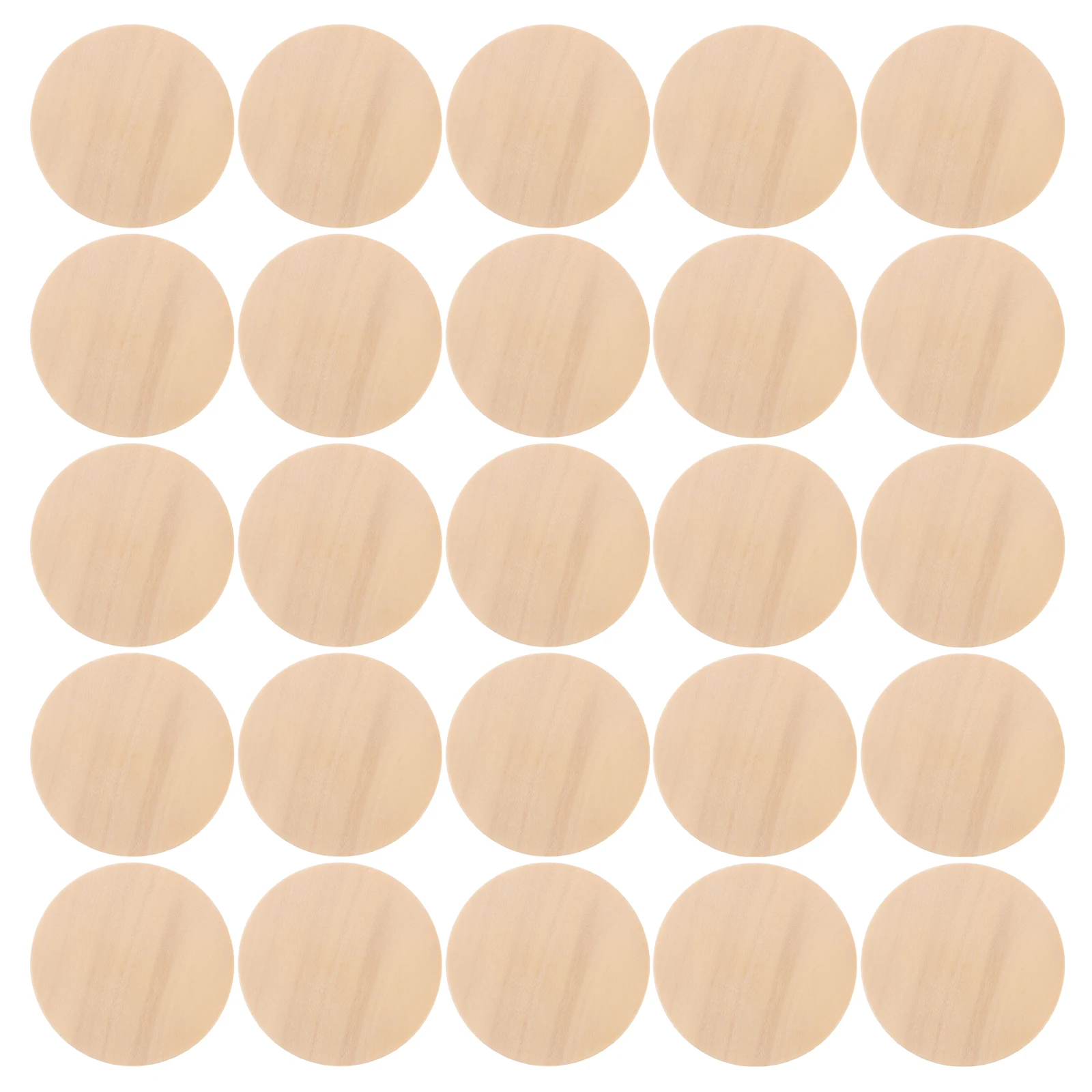 50 Uds. De discos de madera maciza, rondas de madera Natural para manualidades, Chips DIY, adornos en blanco, proyectos hechos a mano, juegos, decoración, costura