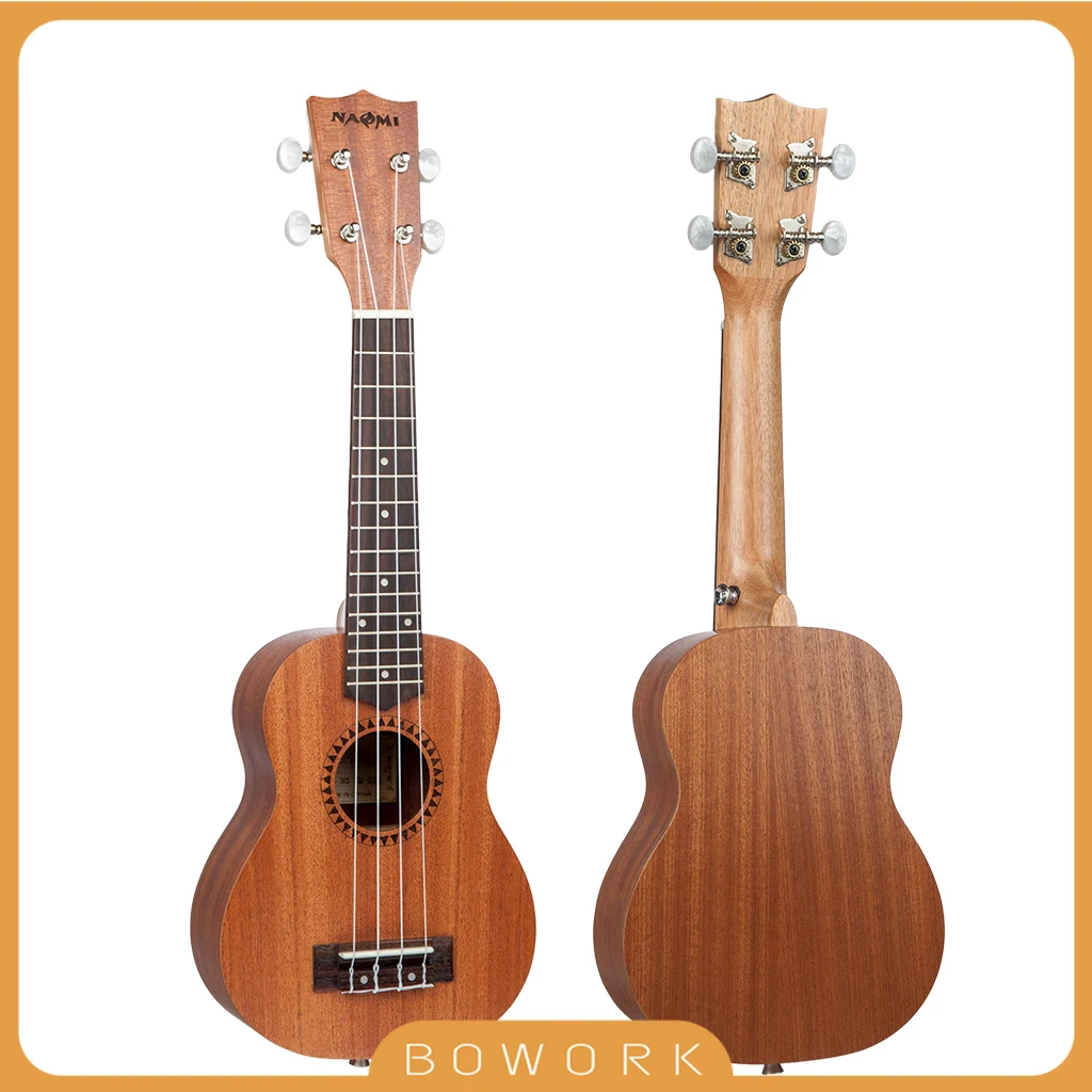 

21 Inch Student Soprano Ukulele Sapele Beginners Ukuleles 12 Fret Musical Hawaii Guitar 4 String Guitarra Music Instruments SET