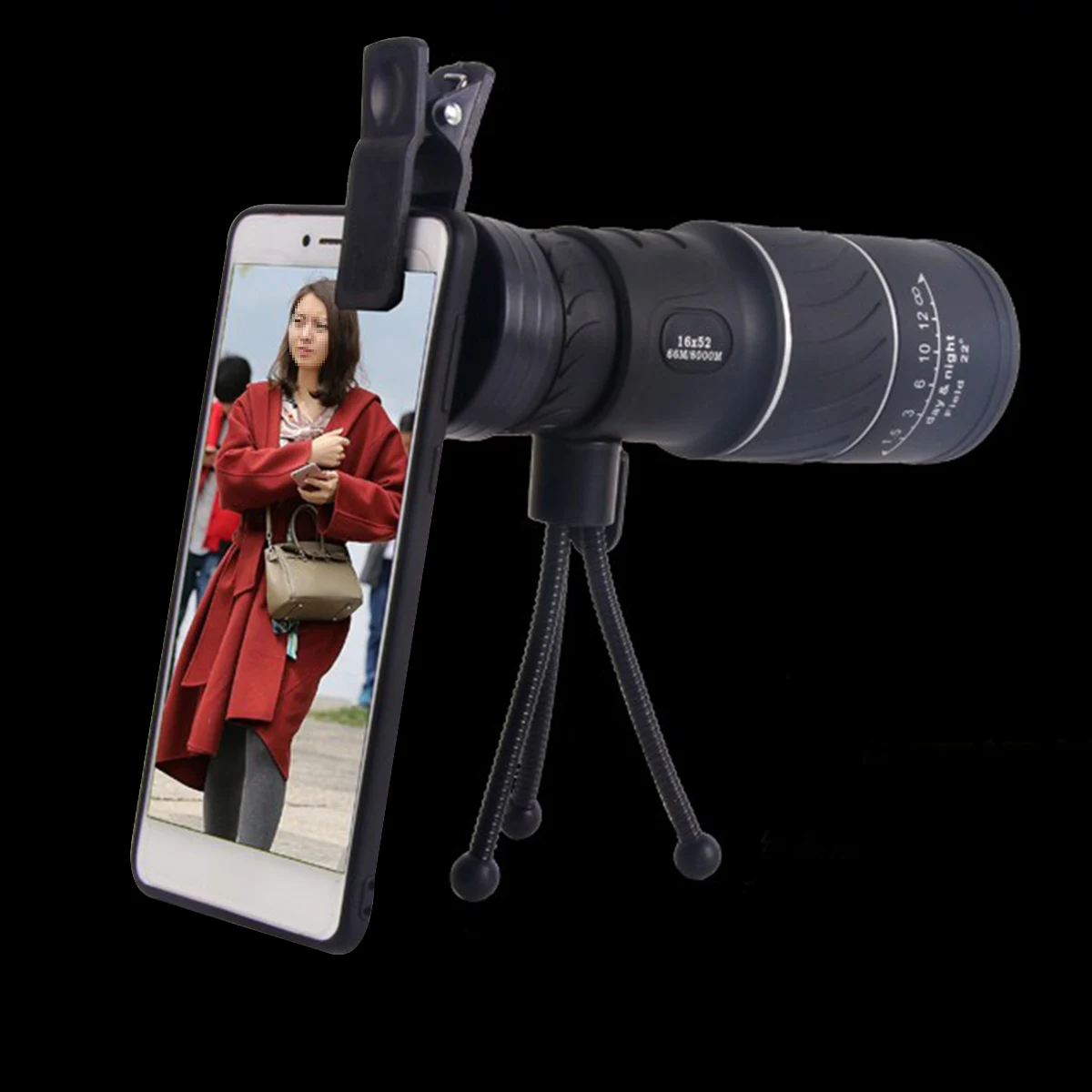 

16 Dual Focus Telescope Astronomical Night Vision Monocular for Hunting Powerful Optical HD Child