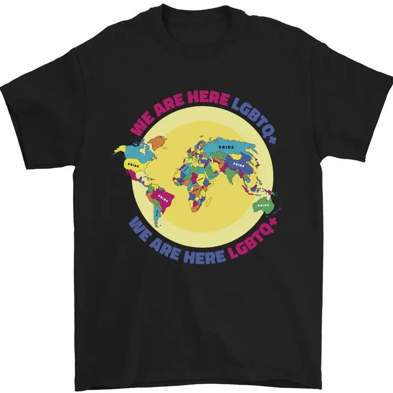 Wir Sind Hier Lgbt Herren 100% Baumwoll T shirt