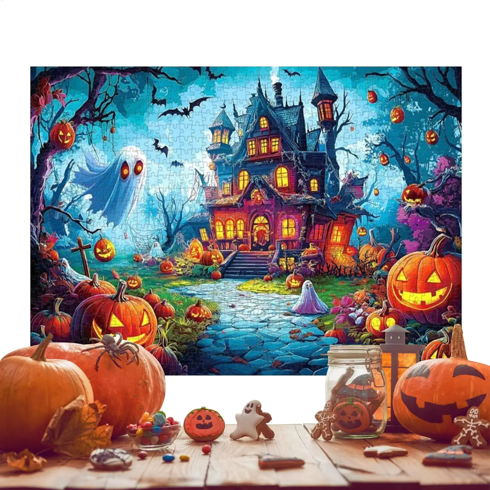 Halloween Jigsaw Puzzles Halloween 1000 Piece Jigsaw Puzzle For Adults Family Game For Kids Adults Teenages Relaxation Home