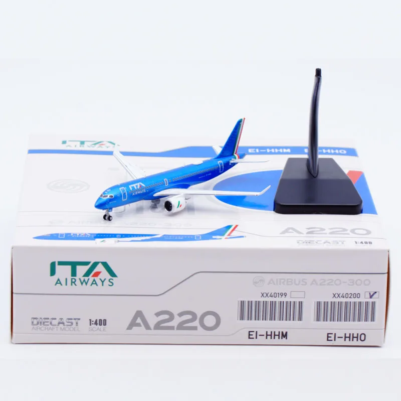 

XX40200 Alloy Collectible Plane Gift JC Wings 1:400 ITA Airways "SkyTeam" Airbus A220-300 Diecast Aircraft Jet Model EI-HHO