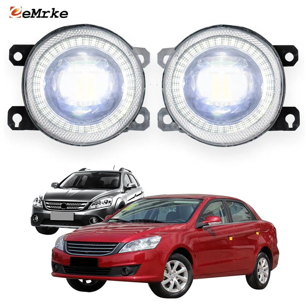 

Led Fog Light Lamp Assembly Lens for DongFeng S30 Cross Hatchback H30 Angel Eyes DRL Aperture Car Daytime Running Lights Halo