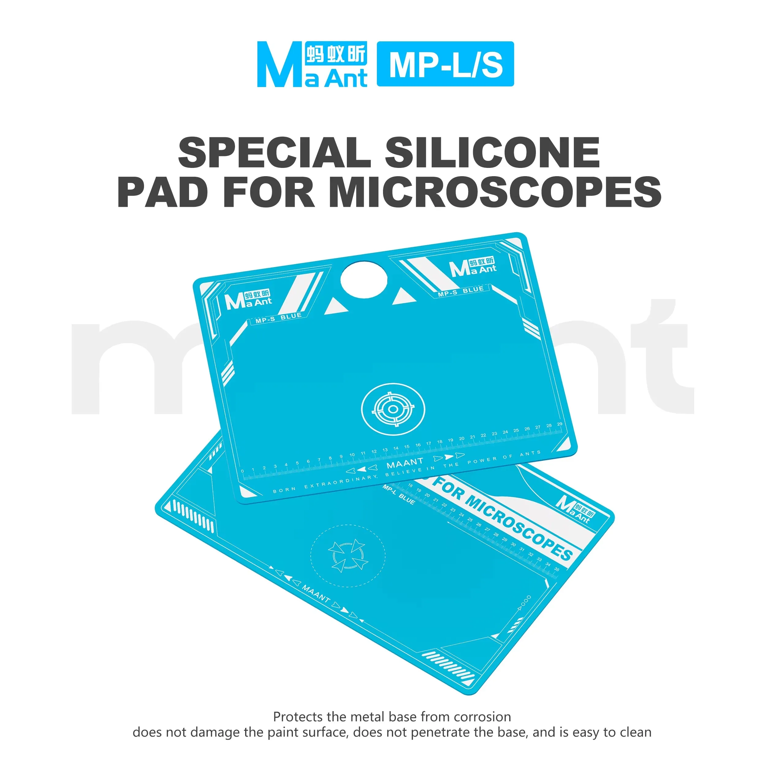 MaAnt MP‑L/S Microscope Special Silicone Pad Heat‑Resistant Anti‑Corrosion Soldering Workbench Mat for Mobile Phone PCB Repair