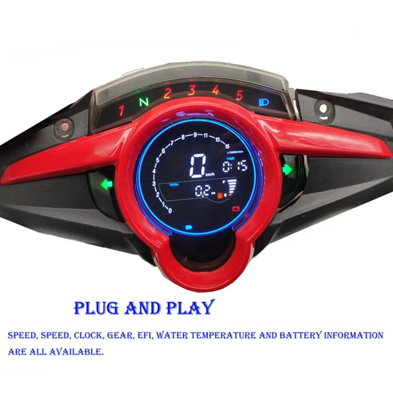 Motorcycle Speedometer Digital Meter Lcd Speedometer Odometer Tachometer Display For Yamaha LC135 V2 V3 V4 V5 V6 V7