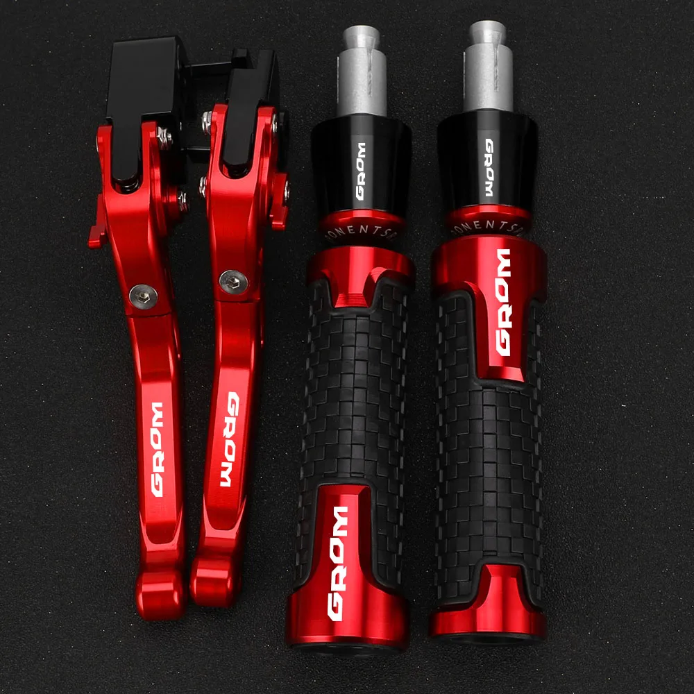 

FOR HONDA GROM 2014 2015 2016 2017 Motorcycle Accessories Extendable Brake Clutch Levers Handlebar Grip Handles bar Hand Grips