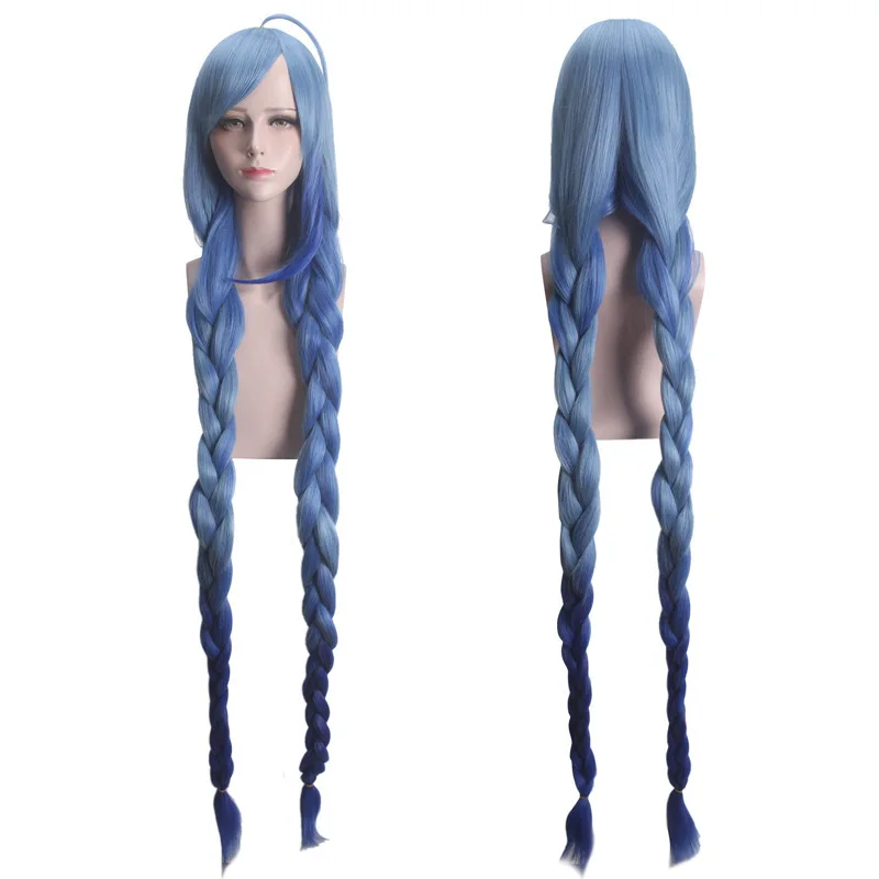 شعر مستعار اصطناعي طويل زي تنكري للحفلات شعر ألياف مقاومة للحرارة أنيمي لعب الأدوار شعر مستعار مجعد ملون للنساء والفتيات