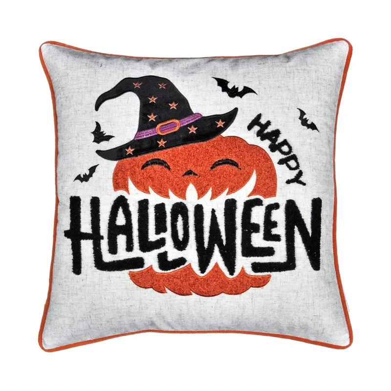 

Halloween Pumpkin Witch Throw Pillow Pair