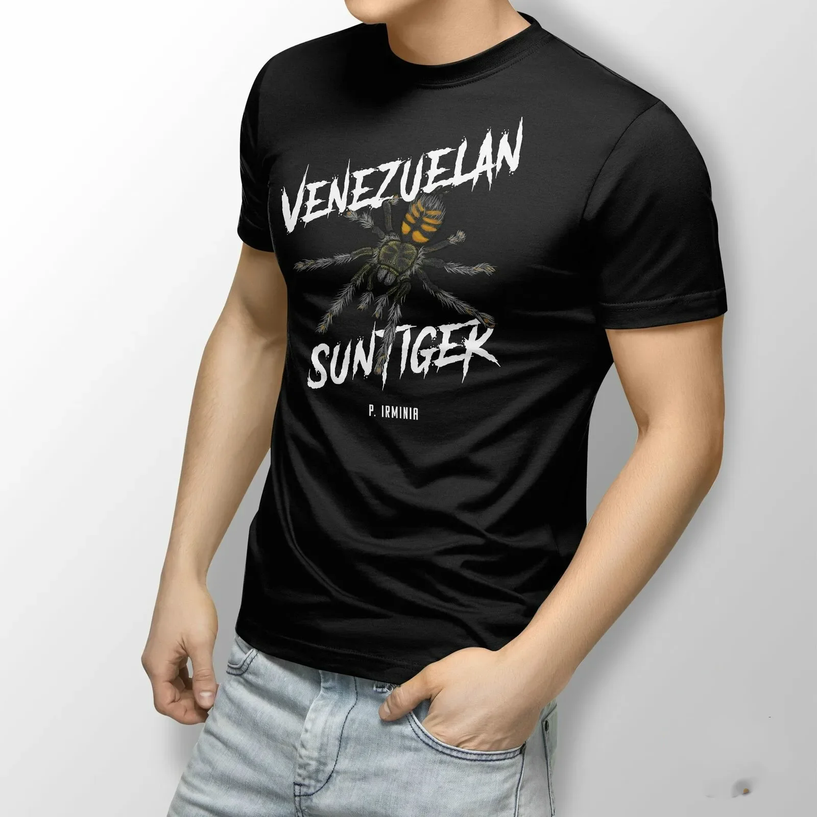 Venezuelan Suntiger Tarantula Funny Insect Spider Mens T-Shirt. Summer Cotton Short Sleeve O-Neck Unisex T Shirt New S-3XL