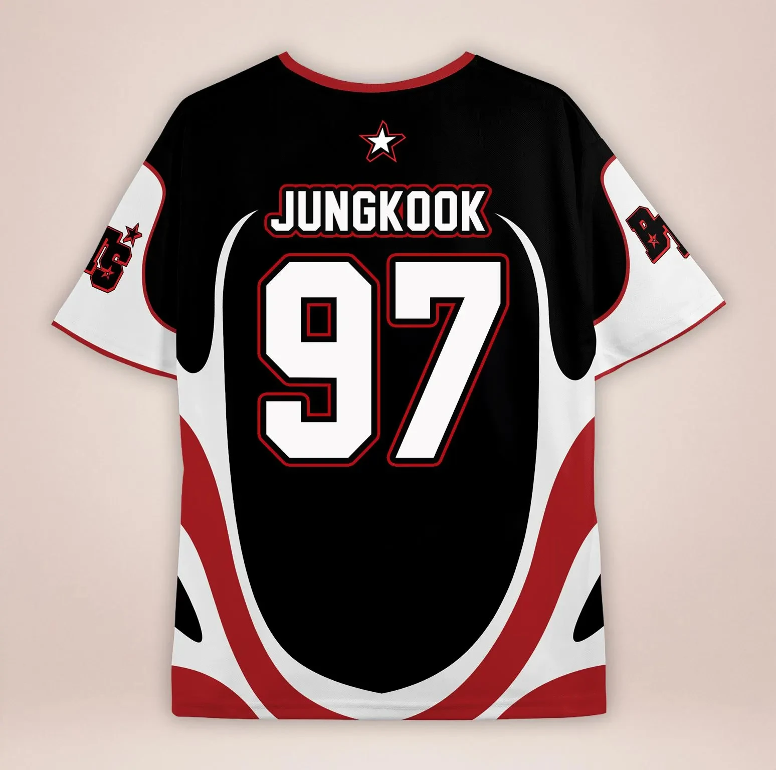 أرقام نمط كوريا K-Pop جيرسي اختر الأعضاء! تي شيرت للجنسين قابل للتنفس وسريع الجفاف وناعم وقابل للتمدد ومريح وأنيق مقاس كبير