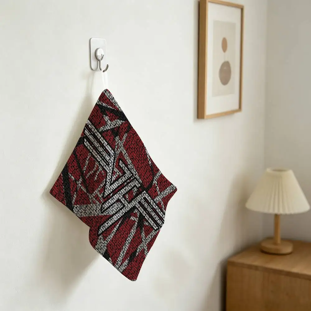Rock Band Van Halen Multi-scene Polyester Cotton Towel, Hanging Hand Wiping Cloth For Kitchen Bathroom Hotel