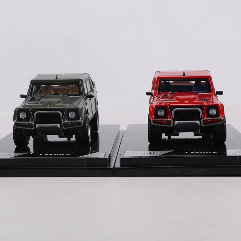 SHADOW PRO 1:64 LM002 Pickup Red/Green Alloy Model Car view 4
