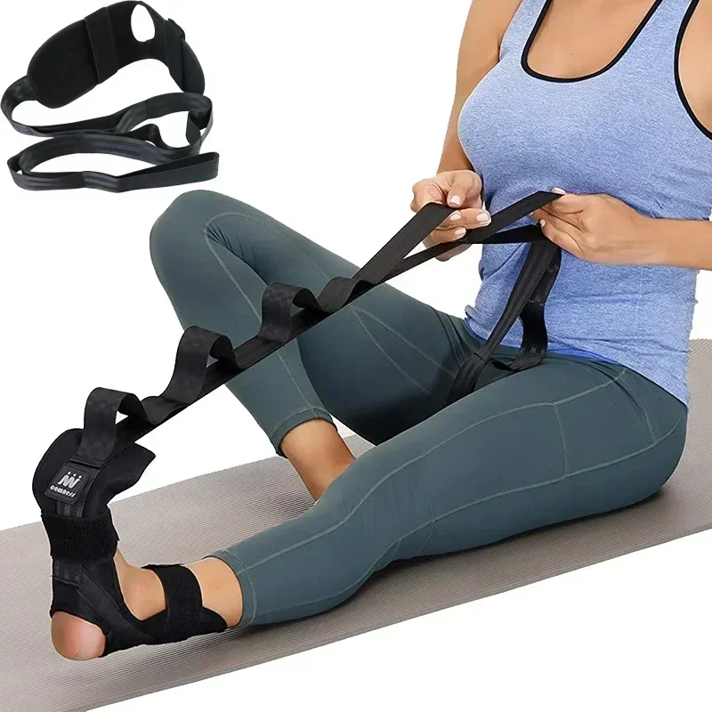 Bande de stretching pour yoga, bande d'entraînement de rééducation, ceinture de fitness pour fasciite plantaire, soin des pieds