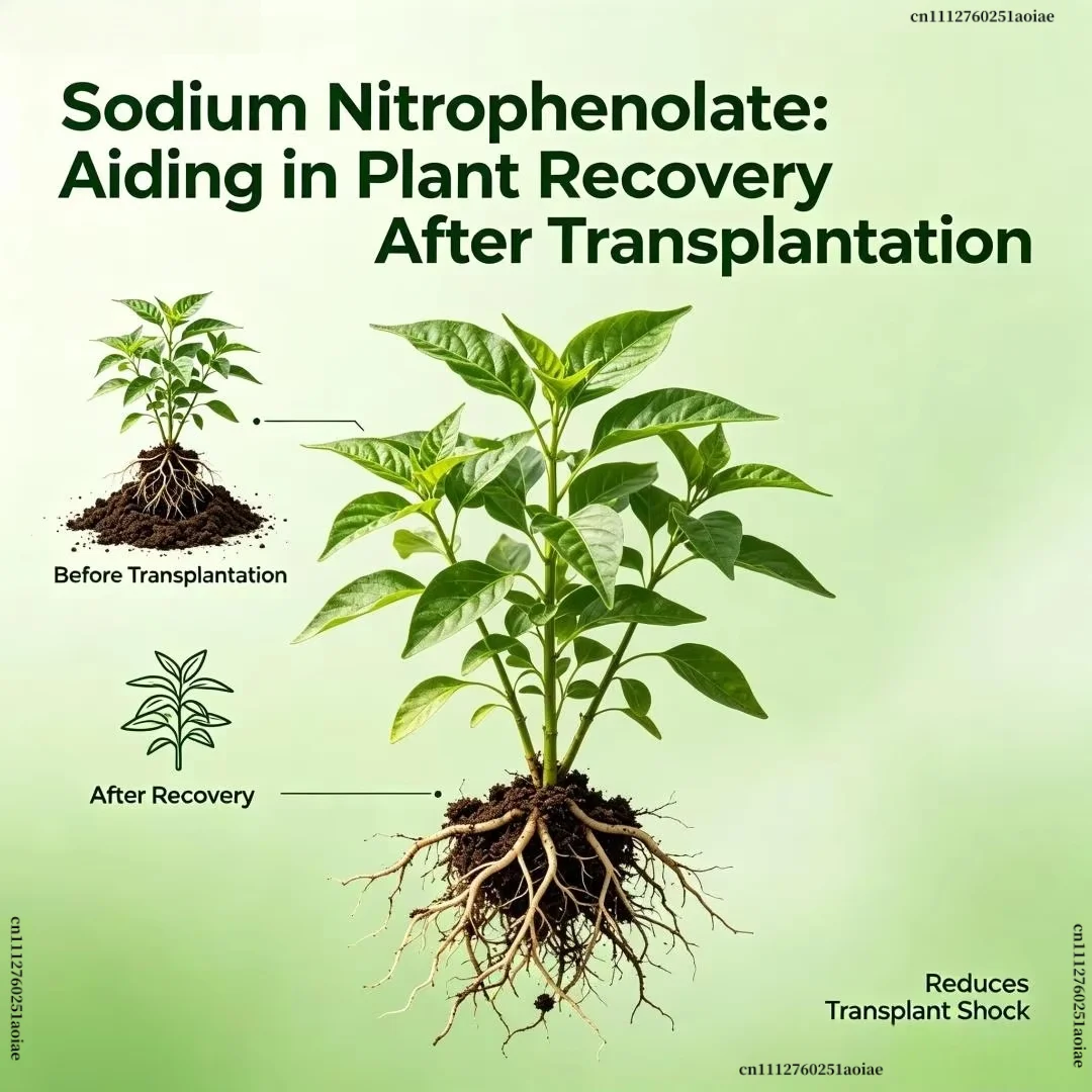 Water Soluble 98% Sodium Nitrophenolate Foliar Fertilizer, Plant Growth Regulator, Growth Promoter For Ornamental Flowers