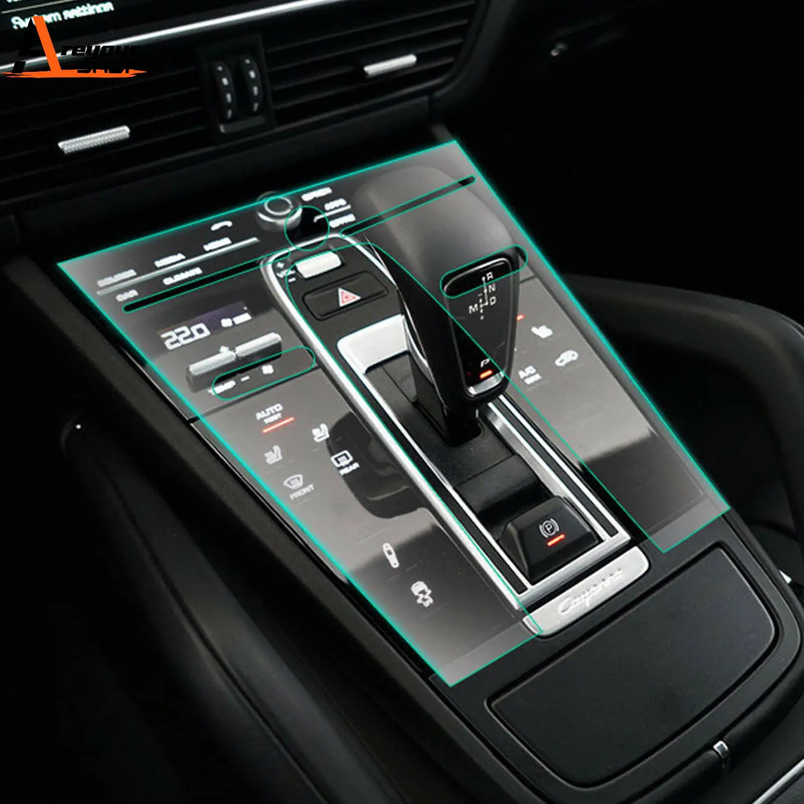 Areyourshop nawigacja osłona na ekran z TPU Film dla Porsche Cayenne 2.9T 3.0T 2018 2019 2020 2021 2022 wnętrza samochodu Auto części