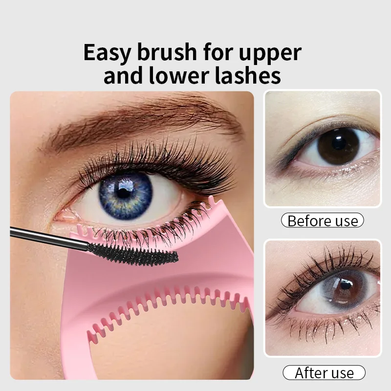 Mascara Guard Siliconen Lash Baffle Eye Stencils Multifunctionele Eyeliner Assistentie Borstel Make-Up Hulpmiddel